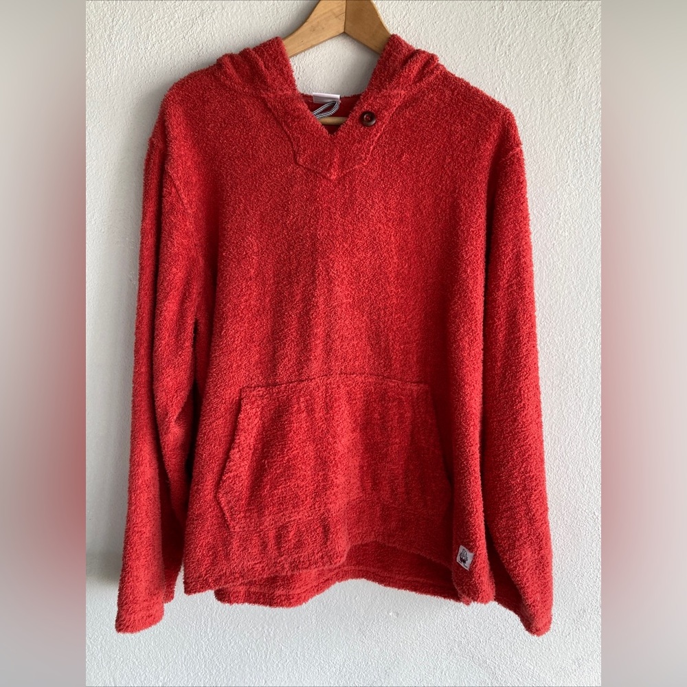 Birdwell Mens Baja Terry Cloth Pullover Hoodie Sz M